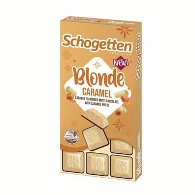 Schogetten Blonde Caramel Бело чоколадо со карамела 100гр