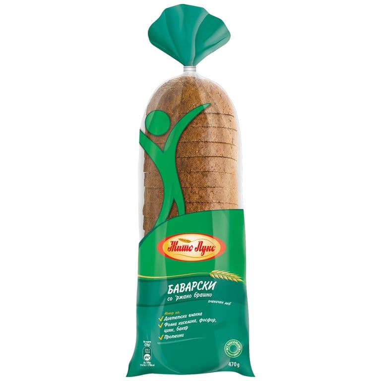 Paket.mk - Жито Лукс Баварски леб 470гр