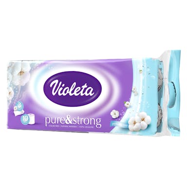 Violeta Тоалетна хартија Pure and Strong Трослојна 10 ролни